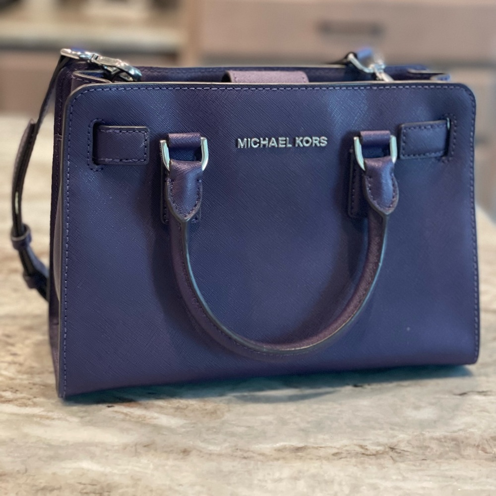 Michael Kors dark purple purse